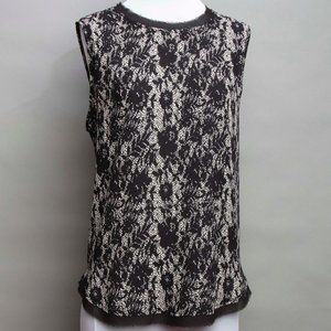 Lace Pattern Sleeveless Top Size XXL Who What Wear